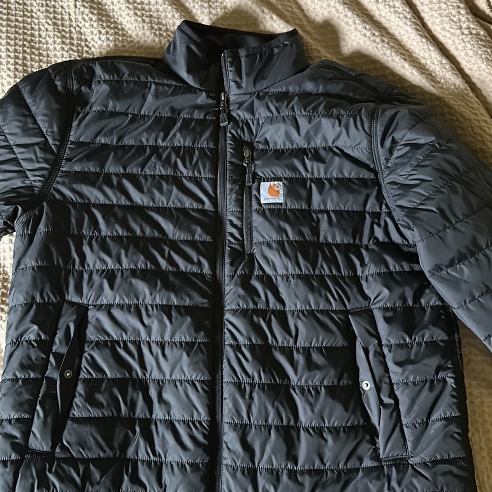 Carhartt Mens L Rain Defender Relaxed Fit Coat